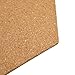 Hexagon Cork Tiles Board,Pin Board Decoration for Pictures,Mini Wall Bulletin Boards, Very Thick10 Pack with Full Sticky Back - Bonus 50 Pins