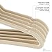 ZOBER Premium Kids Velvet Hangers (11” Inch - 30 Pack) Non Slip Baby Hangers, Ultra Slim Space Saving Childrens Hangers - 360° Swivel Hook, Strong & Durable Infant/Toddler Hangers (Small - Ivory)