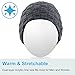 Qshell Winter Trendy Short Wireless Bluetooth Beanie Hat Cap for Men Women with Stereo Headphones Headsets Speakers Hands-free Call for Outdoor Sports Gym Skiing Skating Walking,Christmas Gifts - Gray
