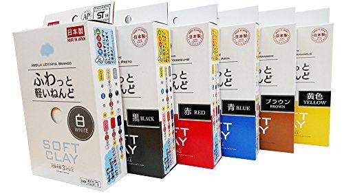 Soft Clay 6 colors [made in japan]