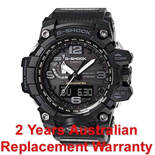 Casio Sports Watch Mens Master of G Mudmaster Triple Sensor Black