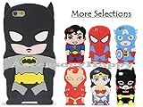 [FAST SHIP USA!] Cartoon 3D Soft Silicone iPhone 5 Super Hero Case Cover Case For iPhone 5/5C/5S/5SE (BATMAN)