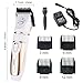 Rantizon Pet Grooming Clipper Kits, Low Noise Rechargeable Hair Trimmer Dogs & Cats Cordless Electric Clippers Set Professional Grooming at Home Come With Scissors + Comb And 4 Extra Accessories