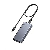 Anker USB C Hub, Anker 343 USB C Hub (7-in-1, Dual 4K HDMI) with 100W Power Delivery, Dual 4K HDMI Ports, a USB-C Upstream Po