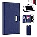 iPhone 7 Plus Case, Detachable Magnetic Large Storage Premium PU Leather Slim Folio Case Cover Holder Wallet Case for Apple iPhone 7 Plus with [KickStand][12 Card Slots] (Navy Blue)