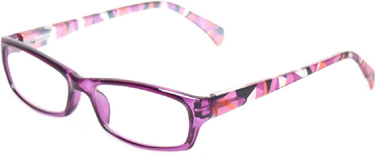 Reading Glasses 5 Pairs Fashion Ladies Readers Spring Hinge with Pattern Print Eyeglasses for Women (5 Pack Mix Color, 2.0): Clothing