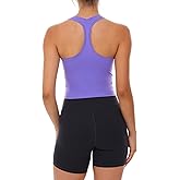 Lavento Women's Racerback Workout Tank Top Sports Yoga Tops Active Sleeveless Shirts
