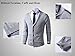 LTIFONE Mens Slim Fit Soft Cable Knit Shawl Collar Button Down Cardigan Sweater with Ribbing Edge(Grey,XL)