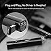 PISEN Wireless Presenter RF 2.4GHz USB PowerPoint Clicker Rechargeable Presentation & Remote Control with 2500mAh Emergency Power Bank