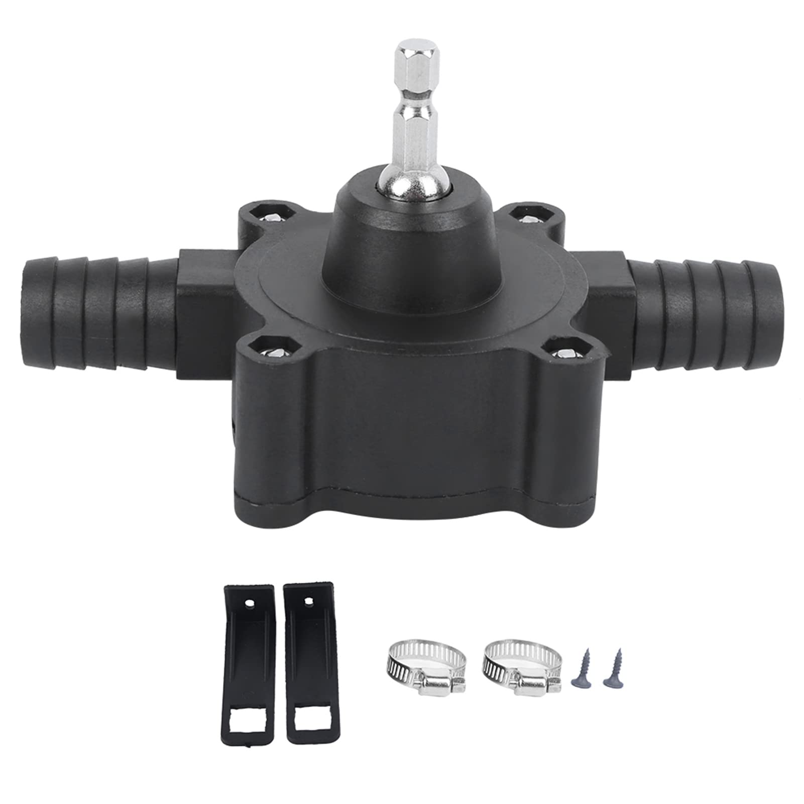 Oumefar Electric Drill Pump, Light Weight Self Priming Mini Centrifugal Water Transfer Pump for Home Pool Water Tank