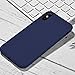 iPhone X Case, Liquid Silicone Gel Rubber Matte Anti Scratch Minimalist Thin Ultra Slim Case Fit with Soft Microfiber Lining Shock Absorbing Comfort Full Protective Cover iPhone X 10 (Midnight Blue)