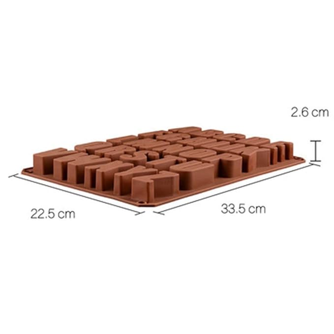 Alwayswe 26 letras chocolate moldes de silicona, moldes de ...