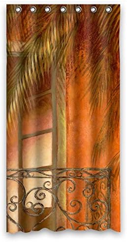 European And American Style Western And Occident Style Art Painting Shower Curtains Polyester Best For Couples Boys Him Her Bf. Rust Proof Width X Height / 36 X 72 Inches / W H 90 By 180 Cm(fabri