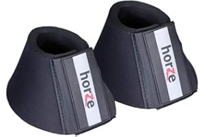 HORZE Pro Overreach Bell Boots for Horses | Neoprene Pair