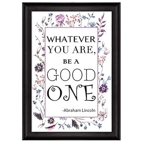 Purple Floral and Feminine Quote Whatever You are...