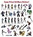 The Original Gaming Stickers, [100 pcs Exclusive Version] Brand New Characters for Laptop Car Skateboard Luggage Waterproof Vinyl Decals Party Supplies, Best Gift for Kids,Girls (Brand New)