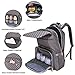 Diaper Bag Backpack, JESWO Multifunctional Waterproof Large Capacity Baby Bag for Mom and Dad, Stylish Convertible Travel Backpack Light with Insulated Pockets-Grey