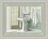 Refreshing Bath I by Danhui Nai Traditional Bathroom Spa Wall Art Print Framed Décor