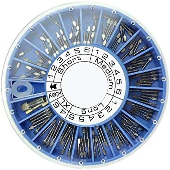 120Pcs Pure Titanium Dental Screws Ortho Assorted Conical Screw Posts Refills by Icarekit