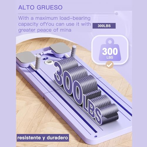 VIVESOL PUEBLOMART Máquina de Esquí Plegable para Casa con Pantalla LED, Entrenador de Esquí Simulado, Equipo de Ejercicio para Piernas y Cadera, Aparato de Fitness Compacto