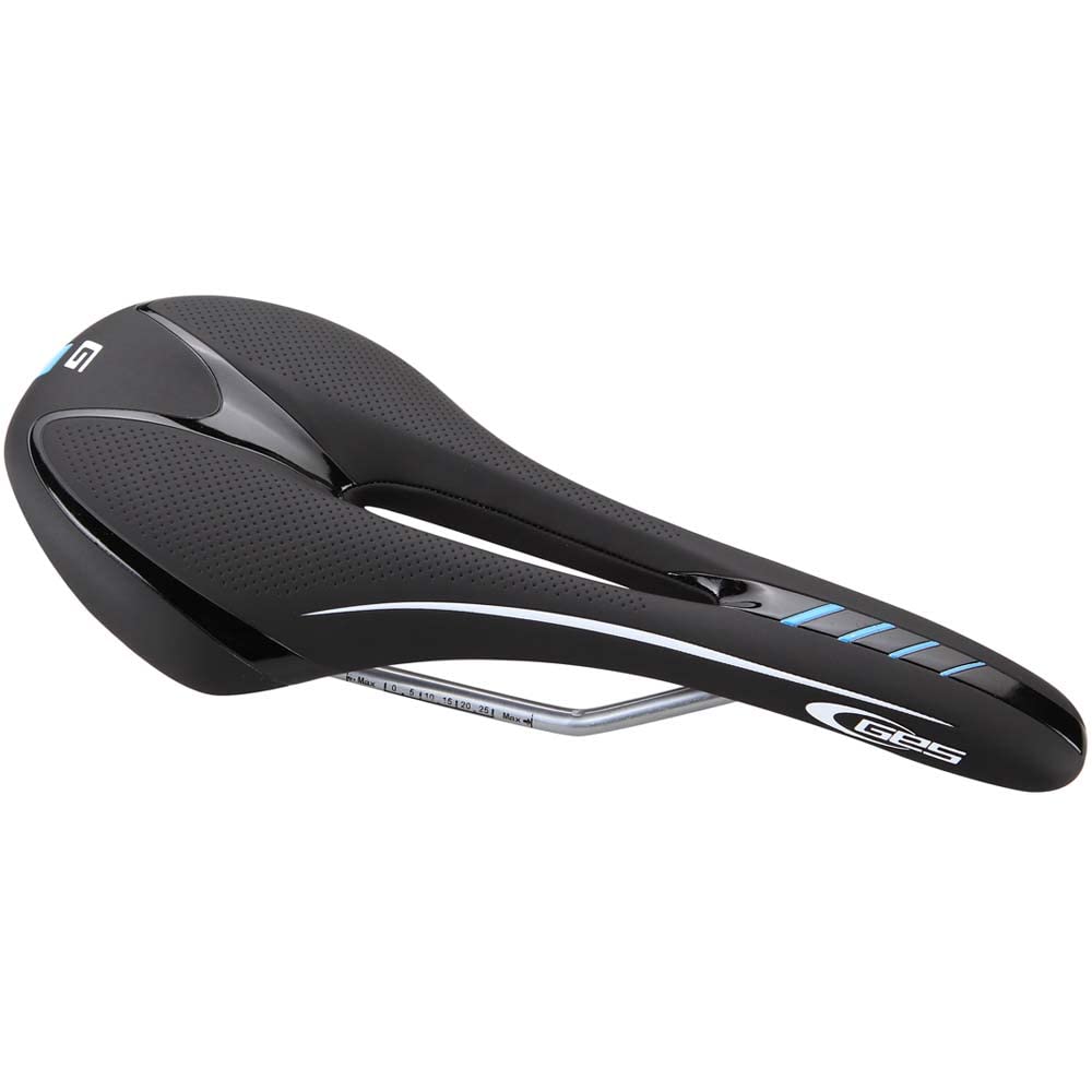 GES Road Xennox MTB Saddle, Black and Blue