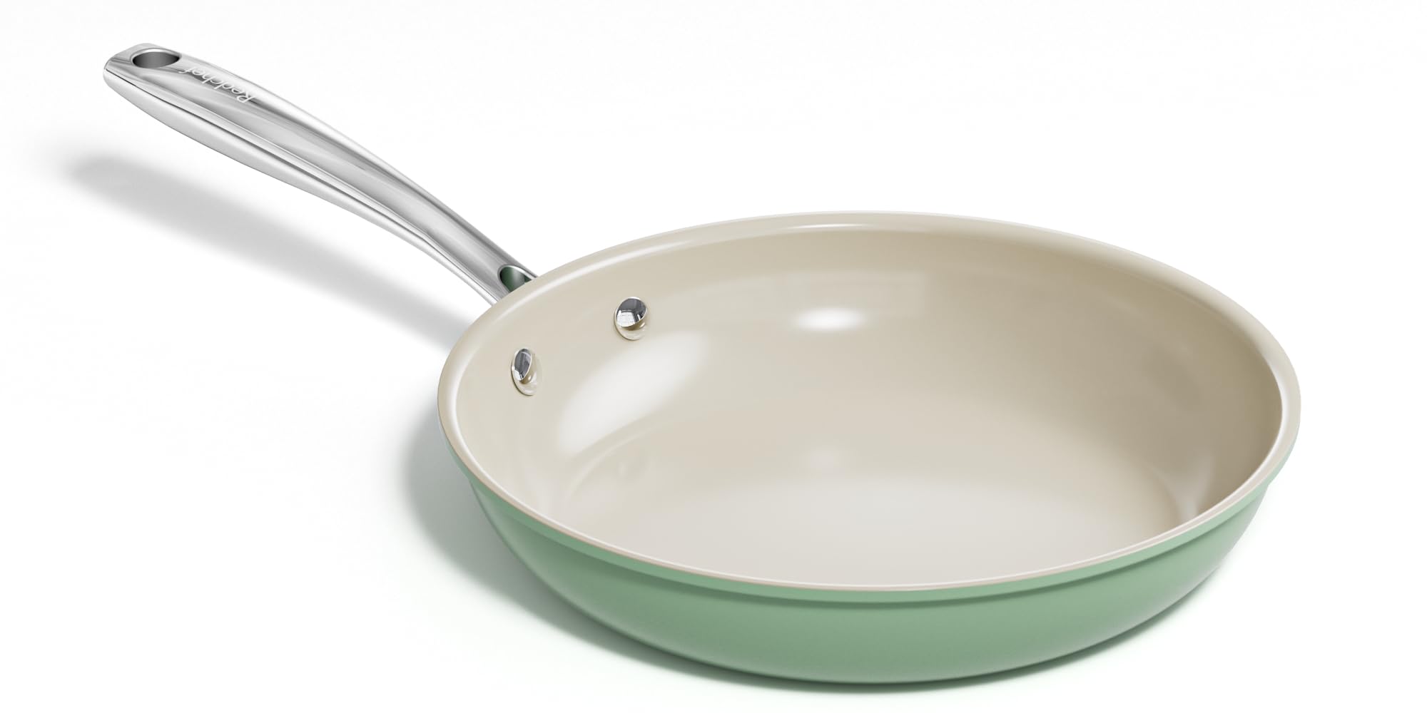 Photo 1 of Redchef Nonstick Frying Pan Skillet, Ceramic Non-Stick Saute Pans, 9.5 inch Cooking Fry Pan with Stay Cool Handle, All Stovetops, Dishwasher/Oven Safe, PFAS-Free, Non Toxic (Green)