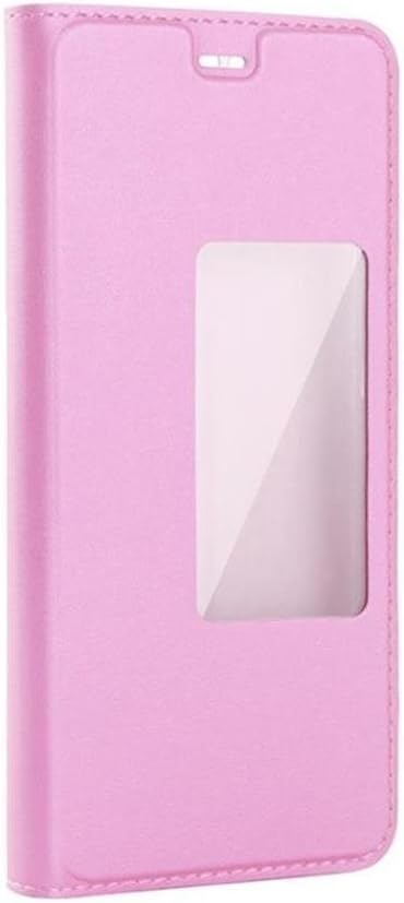 HUAWEI P10 Plus Case, NXET® Deluxe Premium Luxury PU Leather Smart View Flip Smooth Feeling Cover with Stand function for Huawei P10 Plus (P10 Plus (Pink))