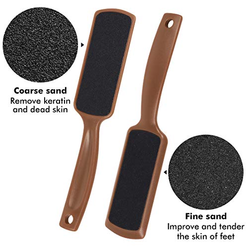 Foot File Pedicure Foot Scrubber Double-sided Callus Remover INFELING Stainless Steel Callus File Large Foot Rasp Grater for Wet and Dry Feet (3 Pack)
