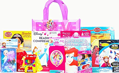 Disney princess coloring & activity gift set with r…