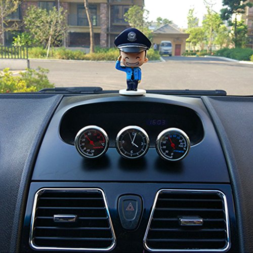 image for YGMONER Mini Car Digital Clock Auto Watch Automotive Thermometer Hygro