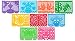 Paper Full of Wishes Festival Mexicano Large Plastic Papel Picado Banner, 9 Multi-Colored Panels 15 feet Long primary