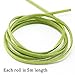 SUBANG 31 Colors 508 Feet Plastic Lacing Cord Plastic Gimp Ropes for Jewelry Making with 40 Pieces Snap Clip Hooks Keychain Ring Clips