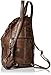 Convertible Back Pack Purse, Mid Size Tear Drop Shoulder Bag, Backpack, Sling Bag. Genuine Leather (Dark Brown)