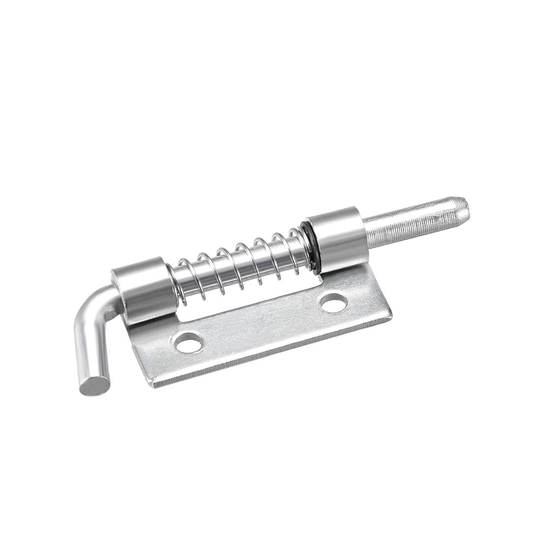 sourcing map Spring Latch, 2.2 Inch Right-Handed Zinc Plated Barrel Bolt Lock for Cabinet Door