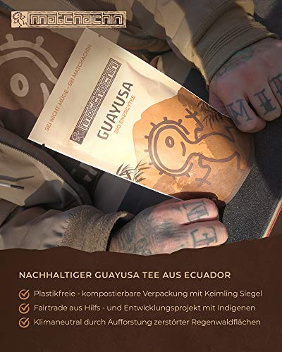 Bio Guayusa Tee 80g - Kaffee und Energydrink Alternative - Waldgarten Anbau im Amazonas - das Original von Matchachin – Bild 5