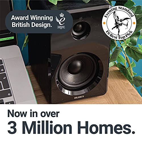 Majority D40 Active Bookshelf Speakers Powered Stereo Studio Speakers