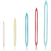 BENOSPACE 5 Pcs Large Eye Yarn Needle Plastic Crochet Needles for Sewing Tapestry Weaving in Ends Knitting Crochet Darning Needle for Assorted Thick Bulky Yarn Crochet Wool Finishing Knitting Needles