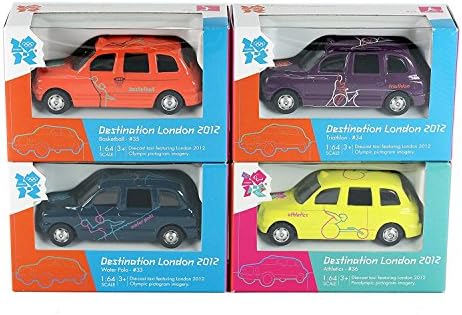 Set of 4 - Corgi London 2012 Olympics Destination London Taxi Diecast Collectable Models #33, #34, #35 & #36