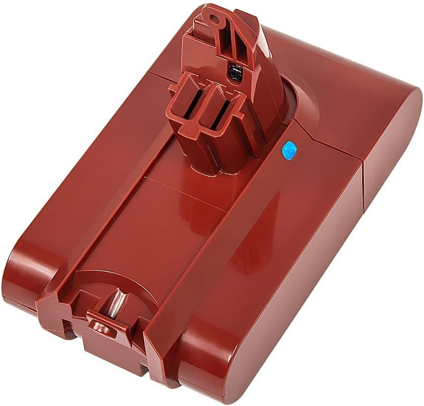 Bsioff 3000mAh for dyson V6 21.6v Li-ion Replacement Battery Compatible with Dyson DC59 V6 DC58 DC61 DC62 Animal DC72 DC74 595 650 770 880 Handheld Vacuum Cleaner(red)