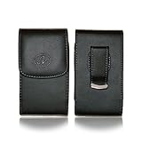 premium Leather (VERTICAL) Pouch case For NEW 2014 HTC One M8 Fits with Otterbox or Lifeproof case on