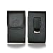 premium Leather (VERTICAL) Pouch case For NEW 2014 HTC One M8 Fits with Otterbox or Lifeproof case on