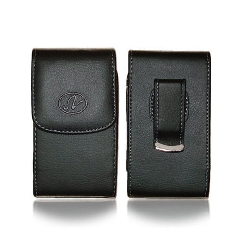 premium Leather (VERTICAL) Pouch case For NEW 2014 HTC One M8 Fits with Otterbox or Lifeproof case on