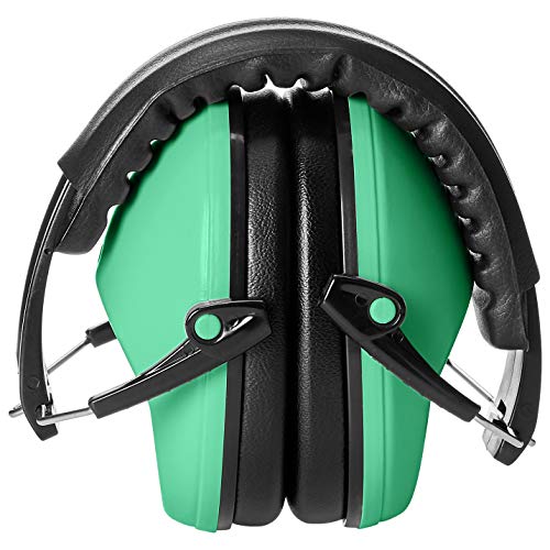 Amazon Basics Kids Ear Protection Safety Noise Earmuffs, Green Pricepulse