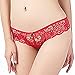 titivate Women's Sexy Lace Low Rise Thong Underwear Pack of 5