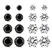 JewelrieShop Stainless Steel Round Ball Studs Cubic Zirconia Studs Earrings Faux Pearl Earrings Set for Women - hypoallergenic earrings (8 Pairs / 18 pairs)
