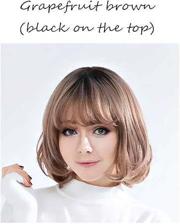 Zhas Perucke Frau Kurzes Haar 30 Cm Volle Kopfbedeckung Welle Kopf Innen Schnalle Haar Locken 4 Farben Geeignet Fur Party Farbe D Amazon De Kuche Haushalt