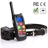 Dog Training Collar - Dog Shock Collar - 330 yd Remote Control Collar - Electric Shock Collar for Large Small Dogs with Light Beep Vibration - Rechargeable and Waterproof - Easy to Use E collar