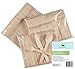 Wooden Disposable Cutlery Set of 300pc, incl. 100 Forks, 100 Spoons, 100 Knives, 6
