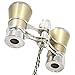 OPO Opera Theater Horse Racing Glasses Binocular Telescope Chain Necklace (Gold with Silver Trim) 3X25