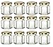 ChefLand 12 Piece, 1.5 Oz Mini Hexagon Glass Jars for Jam, Honey, Wedding Favors, Shower Favors, Baby Foods, DIY Magnetic Spice Jars